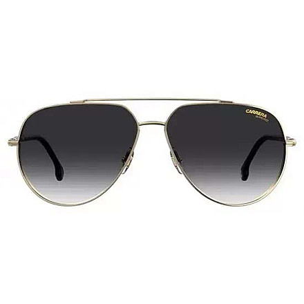 Carrera 221/S Sunglasses, Gold Frame, Grey Shaded Lens, 716736230122