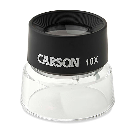 Carson 10x Power Stand LumiLoupe,Black LL-10