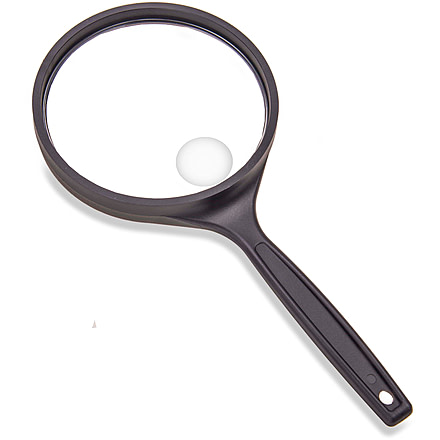 Carson 2x4 Oversized Handheld Magnifier w/ 3x Spot Lens, Black, Small, DS-44GL