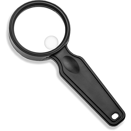 Carson 3x Handheld Mangifier w/6x Spot Lens, Black, Small, DS-50GL