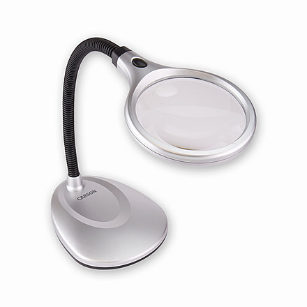 Carson DeskBrite200 2x LED Magnifier Loupe Desk Lamp w/ 5x Spot Lens LM-20