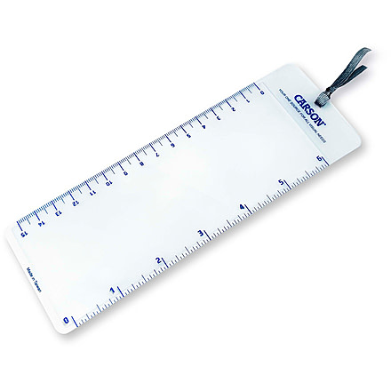Carson MagniMark 2.5x Compact Page Magnifier Loupe with 6in Ruler MM-22