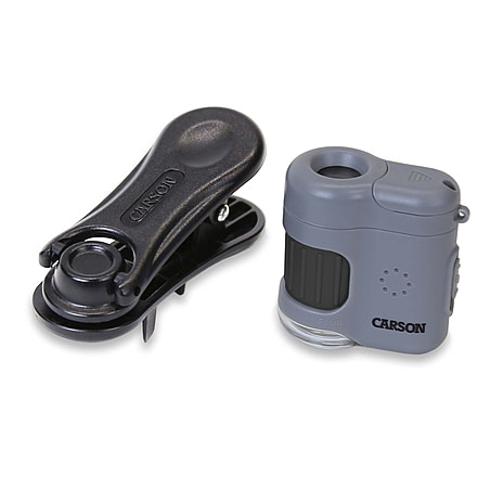 Carson MicroMini HookUpz 20X Microscope, Black/Grey, MM-380