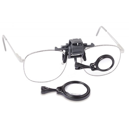 Carson OcuLens 5x / 7x Clip-on Adjustable Eyeglass Magnifier Loupe Set OL-57