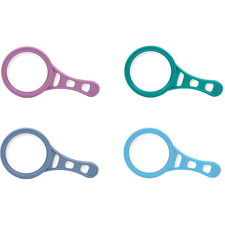 Carson Optical MagnetMag Handheld Magnifier w/ Magnetic Handle, Blue, Purple, Green, Gray, 2.3 in x 0.4 in x 4.6 in, DX-50AS