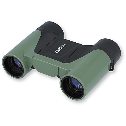 Carson Optical Wild Cat Series 7x18mm Binoculars, Green, 3.2 in x 4.4 in x 1.3 in, WC-718