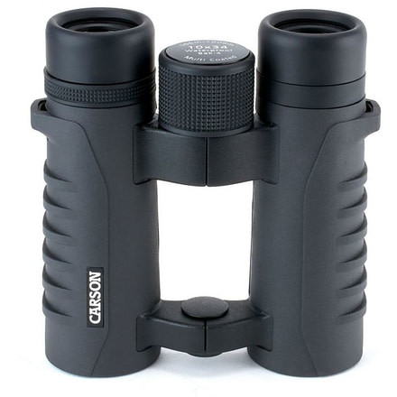 Carson RV 10 x 34mm Open-Bridge Binocular, Black/Grey RV-034