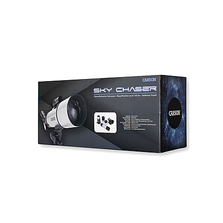 Carson SC-450 SkyChaser 16x - 133.5x Telescope, Silver, 14.7 x 16.7 x 22.3, SC-450
