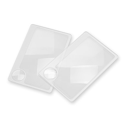 Carson Wallet 2x Magnifier Loupe with 5x Spot Lens Twin Pack WM-01