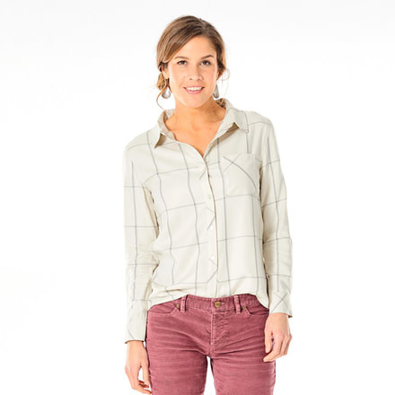 Carve Designs Betasso Button Front Shirt - Women's-SherpaWindowpane-Medium, TLYG84-112-MD