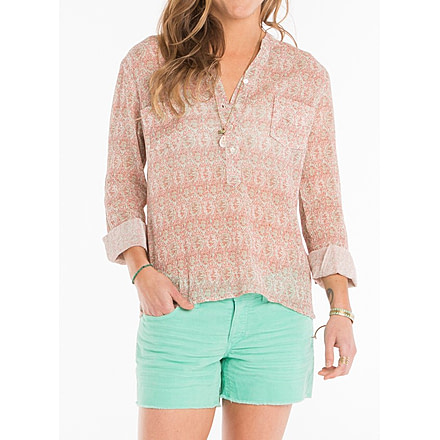 Carve Designs Dylan Gauze Shirt - Women's-Sienna Lagoon-Large