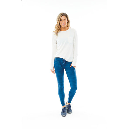 Carve Designs Mallory Long Sleeve Tee - Womens, Birch, Extra Small, TLEE02-280-XS