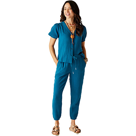 Carve Designs Milo Gauze Top - Womens, Azul, Medium, TWSG10-521-MD