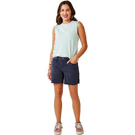 Carve Designs Oahu 6in Twill Short - Womens, Navy, 4, SHOH06-552-04