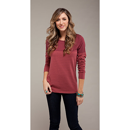 Carve Designs Paris Striped Tee - Women's-Granite w. Nest-Large