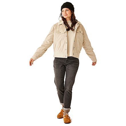 Carve Designs Rhea Buttercord Jacket - Womens, Cement, Large, JCTR15-090-LG