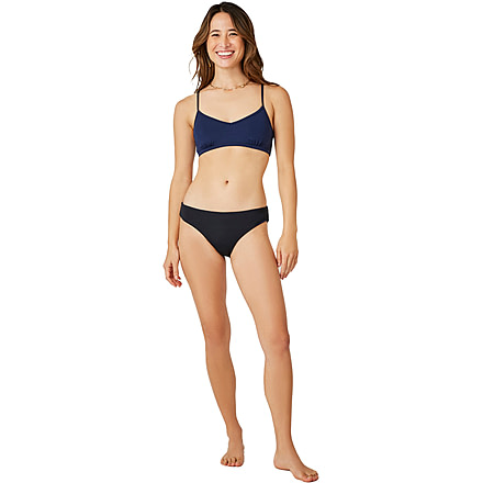 Carve Designs St. Barth Reversible Bottom -Womens, Black/Navy, Extra Small, BBNA10-012-XS