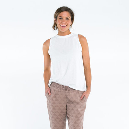 Carve Designs Yukon Tank, Womens, White, XS, TTHN53-133-XS