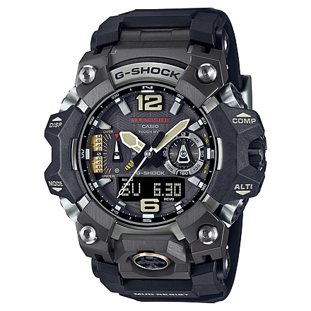Casio G-Shock Mudmaster Triple-Sensor Solar Watch - Mens, Black, GWG-B1000-1ACR