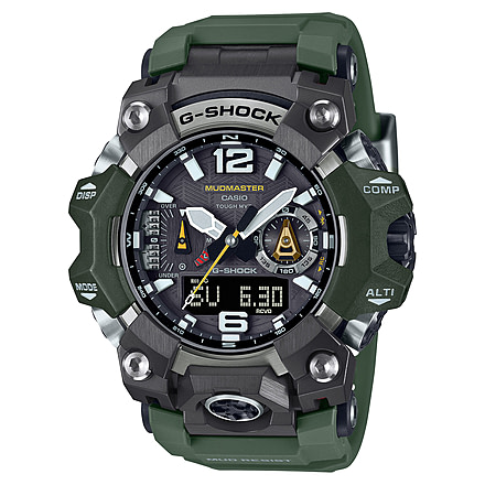 Casio G-Shock Mudmaster Triple-Sensor Solar Watch - Mens, Green, GWG-B1000-3ACR