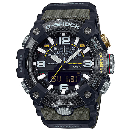 Casio G-Shock Mudmaster Triple-Sensor Watch - Mens, Black, GGB100-1A3