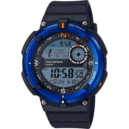 Casio Outdoor 2Sensor Sport Watch, w/100M Water Resistant, Blue SGW600H-2A