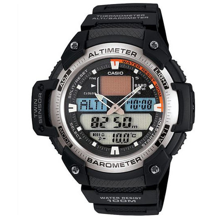 Casio Outdoor ANA/DIGI -TWIN SENSOR-ALTIM/BARO/THERMO, Black SGW400H-1B