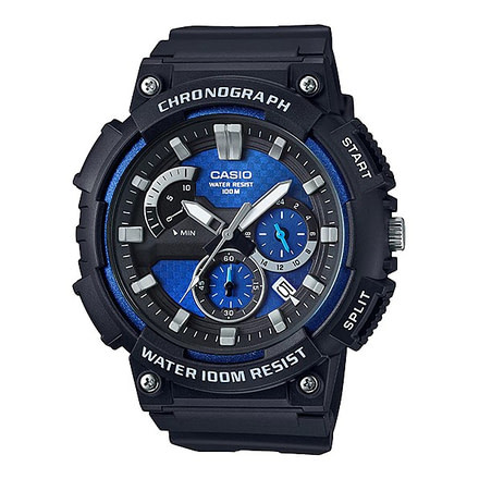 Casio Outdoor Chrono Watch, w/100M Water Resistant, Blue/Black, MCW200H-2AV