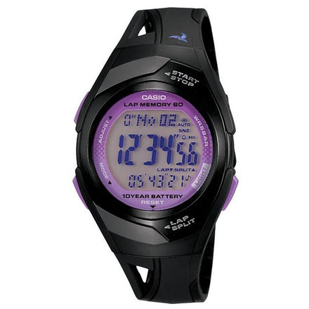 Casio Outdoor LADIES/YOUTH RUNNER-BLACK-10 YR BATT, Black STR300-1C