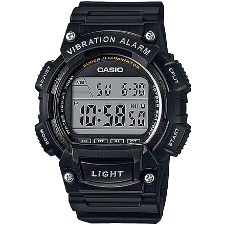 Casio Outdoor Mens Digital LED Watch, Black, 10yr Battery, W736H-1AV