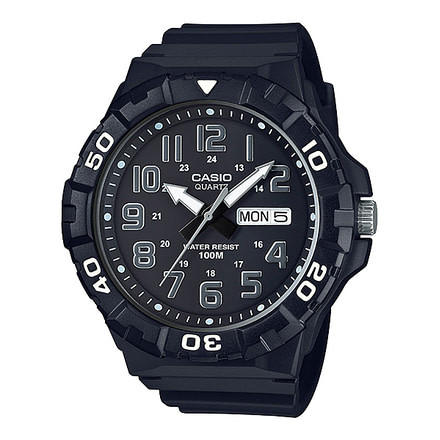 Casio Outdoor Mens Large Case Diver Style Sport Watch, Black, MRW210H-1AV