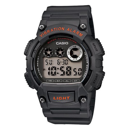 Casio Outdoor Mens W735H-8AV Watch with Vibration Alarm, Black W735H-8AVCF
