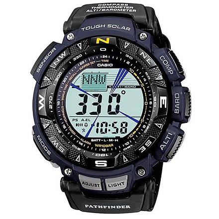 Casio Outdoor PATHFINDER - SOLAR POWER, Black/Blue PAG240B-2