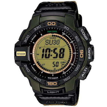 Casio Outdoor PROTREK SOLAR TRIPLE SENSOR 100M, Gold PRG270B-3