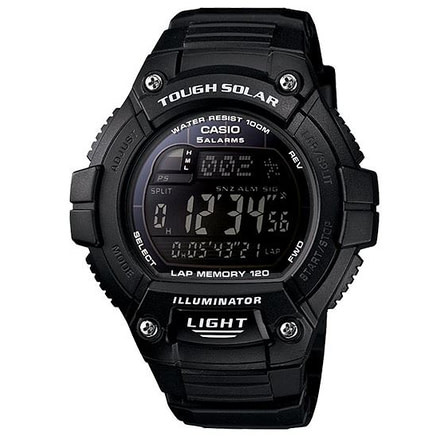 Casio Outdoor SPORT DIGITAL - ATOMIC TIME,100m Water Resistant, Black WS220-1BV
