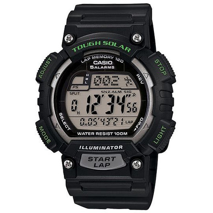 Casio Outdoor Tough Solar Mens Running Watch, Black STLS100H-1AVCF