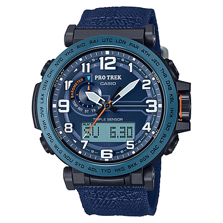 Casio PRO TREK Tough Solar Triple Sensor Watch - Mens, Blue, PRG601YB-2