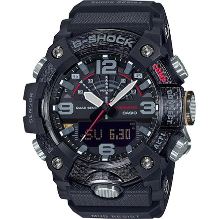 Casio Tactical G-Shock Mudmaster Ani-Digi Watch, Black, GGB100-1A