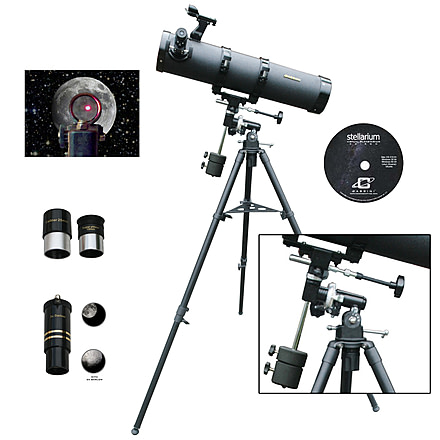 Cassini EQ1 Reflector Telescope, Black, 1100x102mm, C-1100102EQ1