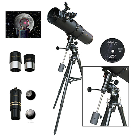 Cassini EQ3 Reflector Telescope, Black, 900x135mm, C-900135EQ3