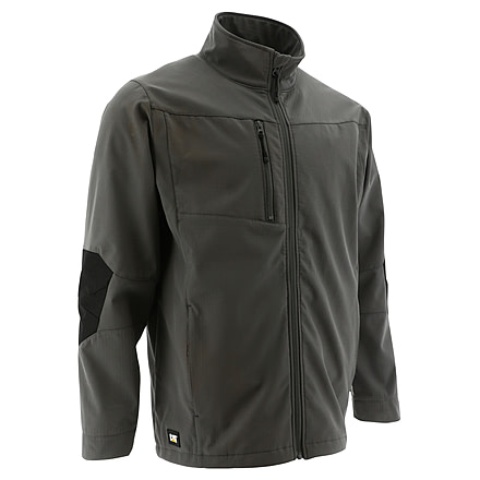 Caterpillar Grid Fleece Bonded Softshell Jacket - Men's, 2XL, Magnet, 1040003-12669-2XL