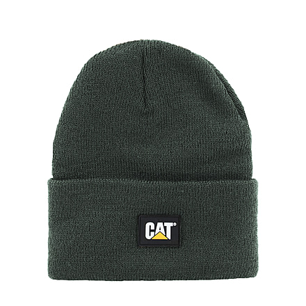 Caterpillar Label Cuff Beanie, One Size, Army Moss, 1090026-10639-OS