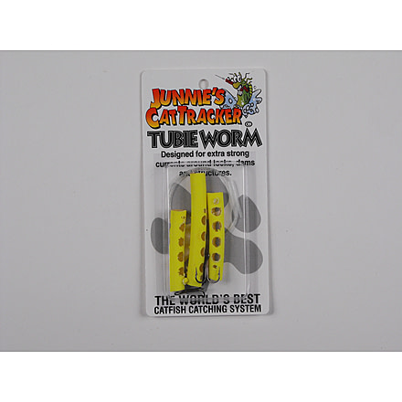 Cat Tracker Tubie Worm, Chartreuse, 3 Pack, CTTU3-HC