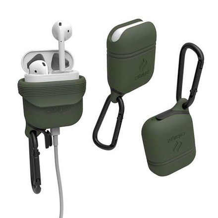 Catalyst Airpods Waterproof Case, Army Green, Army Green, Silicone, 1 Year Mfg Warranty, CAT-01276