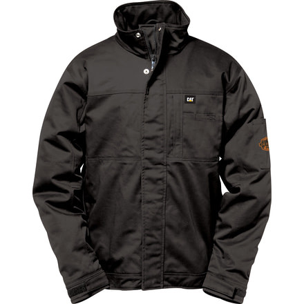 Caterpillar Flame Resistant Light Weight Twill Jacket, FR Black, 2XL 1310011-95G-2XL