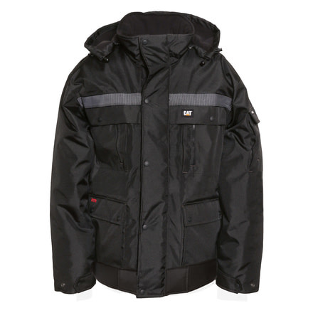 Caterpillar Heavy Insulated Bomber Jacket, Black, Medium 1310063-016-M
