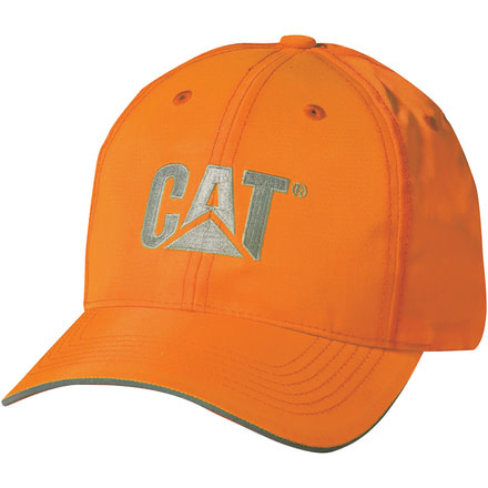 Caterpillar Hi-Vis Trademark Cap, Hi-Vis Orange, One Size 1128101-607-OS