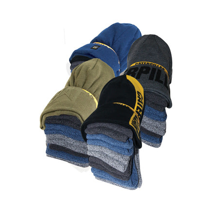 Caterpillar Knit Cap Sock BunDLe, Assorted, One Size 1490006-901-OS