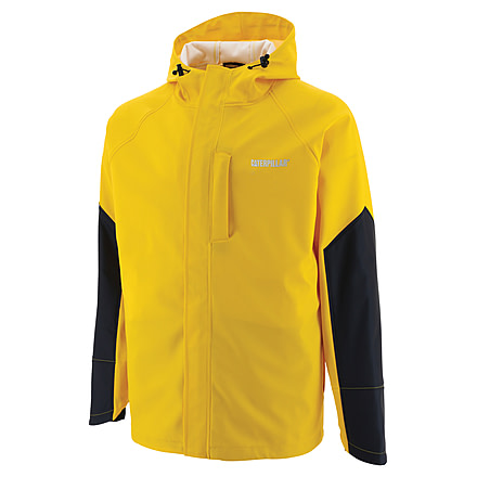 Caterpillar Longshore Rain Jacket - Men's, Extra Large, Yellow, 1310165-10937-XL