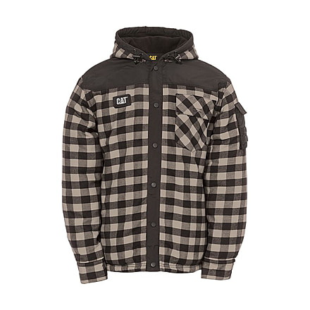 Caterpillar Sequoia Shirt Jacket, Grey Buffalo Plaid, M, 1610006-68N-M